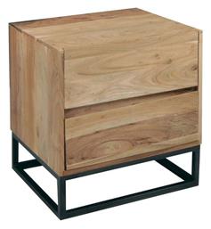 Nepal W Ξύλινο με Μεταλλικά Πόδια Μαύρο 56x46x61cm ΕΑ7016,W