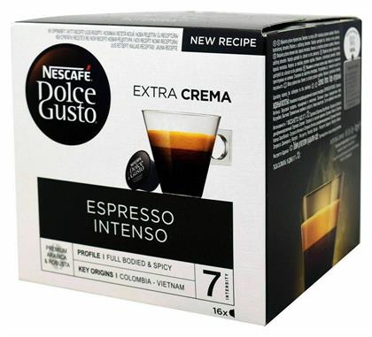 Nescafe Κάψουλες Espresso Intenso Συμβατές με Μηχανή Dolce Gusto 16caps