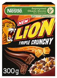 Nestle Δημητριακά Lion Triple Crunchy Ολικής Άλεσης 300gr