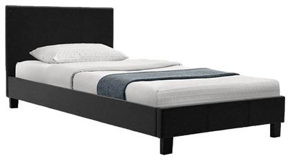 Nevil Κρεβάτι Μονό για Στρώμα 100x200cm Μαύρο