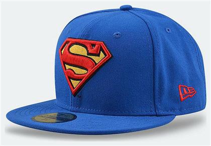 New Era Character Basic Superman Ανδρικό Jockey με Ίσιο Γείσο Μπλε από το MybrandShoes