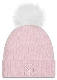 New Era Chenille Bobble Beanie Γυναικείος Σκούφος Πλεκτός σε Ροζ χρώμα από το Modivo