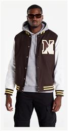 New Era Heritage Varsity Ανδρικό Μπουφάν Bomber Καφέ