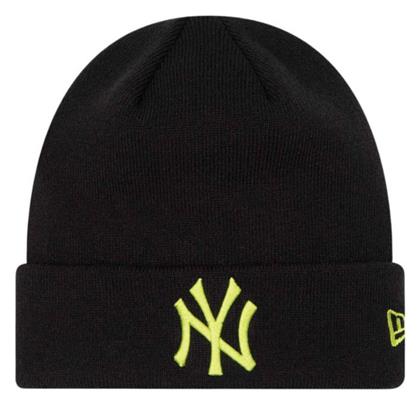 New Era League Beanie Unisex Σκούφος Πλεκτός σε Μαύρο χρώμα από το Z-mall