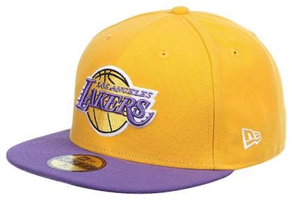 New Era NBA Basic Loslak Ανδρικό Jockey με Ίσιο Γείσο Κίτρινο από το MybrandShoes