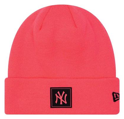 New Era Neon Team Cuff Beanie Γυναικείος Σκούφος Πλεκτός σε Ροζ χρώμα από το Z-mall