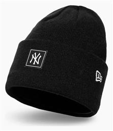 New Era New York Yankees Beanie Unisex Σκούφος Πλεκτός σε Μαύρο χρώμα από το Z-mall