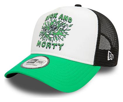 New Era X Rick And Morty Teleport Slime A-frame Ανδρικό Jockey με Δίχτυ Λευκό