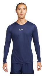 Nike Ανδρική Μπλούζα Dri-Fit Μακρυμάνικη Navy Μπλε