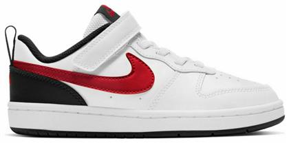 Nike Αθλητικά Παιδικά Παπούτσια Μπάσκετ Court Borough Low 2 White / University Red / Black