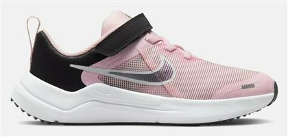 Nike Αδιάβροχα Αθλητικά Παιδικά Παπούτσια Running Downshifter 12 με Σκρατς Ροζ