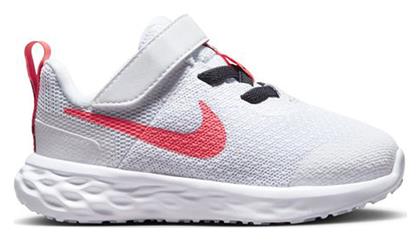 Nike Αθλητικά Παιδικά Παπούτσια Running Revolution 6 White / Gridiron / Laser Orange / Sea Coral