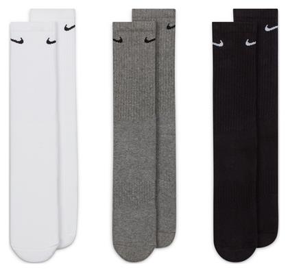 Nike Everyday Cushioned Αθλητικές Κάλτσες Πολύχρωμες 3 Ζεύγη