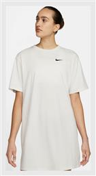 Nike Καλοκαιρινό Mini Αθλητικό Φόρεμα T-shirt Κοντομάνικο Λευκό