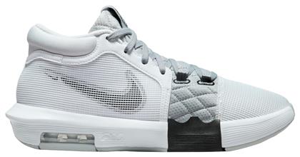 Nike LeBron Witness VIII Ψηλά Μπασκετικά Παπούτσια White / Light Smoke Grey / Black