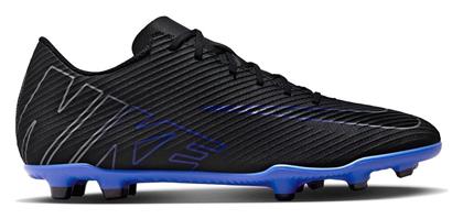 Nike Mercurial Vapor 15 Club FG/MG Χαμηλά Ποδοσφαιρικά Παπούτσια με Τάπες Μαύρα από το Outletcenter