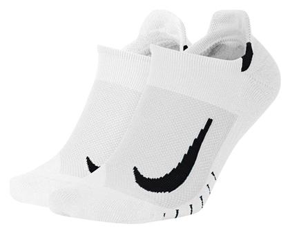 Nike Multiplier Running Κάλτσες Λευκές 2 Ζεύγη