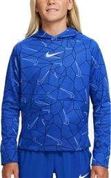 Nike Therma-Fit Hoodie Παιδική Ισοθερμική Μπλούζα Μπλε