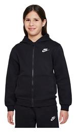 Nike Παιδική Ζακέτα Φούτερ Fleece Μαύρη Sportswear Club