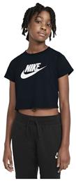 Nike Παιδικό Καλοκαιρινό Crop Top Κοντομάνικο Μαύρο Futura από το SportsFactory