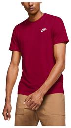 Nike Sportswear Ανδρικό T-shirt Pomegranate / White Μονόχρωμο