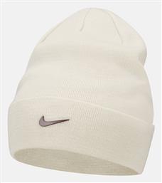 Nike Sportswear Beanie Unisex Σκούφος με Rib Πλέξη σε Μπεζ χρώμα από το Outletcenter