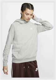 Nike Sportswear Essentials Γυναικείο Φούτερ με Κουκούλα Γκρι