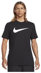 Nike Sportwear Icon Swoosh Ανδρικό T-shirt Μαύρο με Λογότυπο