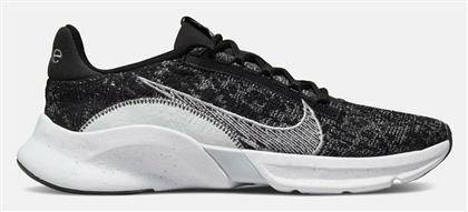 Nike SuperRep Go 3 Ανδρικά Αθλητικά Παπούτσια για Προπόνηση & Γυμναστήριο Μαύρα