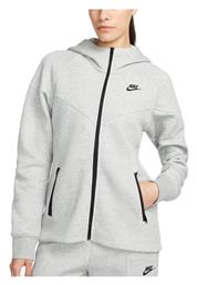 Nike Tech Fleece Windrunner Γυναικεία Ζακέτα Φούτερ με Κουκούλα Γκρι