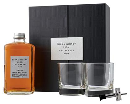 Nikka Gift Box Barrel 4τμχ 500ml με 2 Ποτήρια