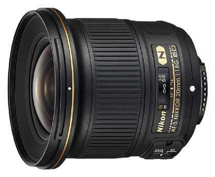 Nikon AF-S Nikkor 20mm f/1.8G ED (Nikon F) Black