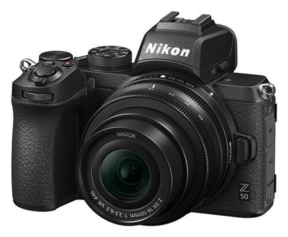 Nikon Z 50 Mirrorless Φωτογραφική Μηχανή Kit (Z DX 16-50mm F3.5-6.3 VR) Μαύρη