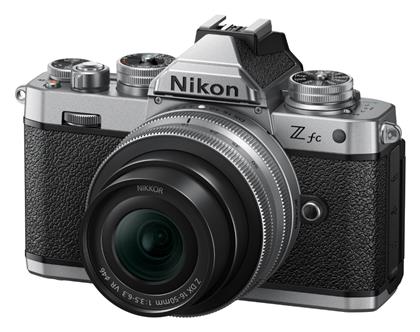 Nikon Z Fc Mirrorless Φωτογραφική Μηχανή Kit (Z DX 16-50mm F3.5-6.3 VR) Ασημί