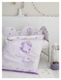 Nima Magical Unicorn Βρεφικό Κουβερλί Βαμβακερό Λιλά 100x140cm