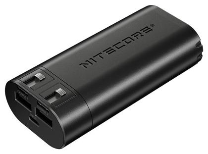 NiteCore NPB2 Power Bank 10000mAh με 2 Θύρες USB-A Quick Charge 3.0 Μαύρο