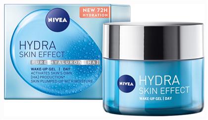 Nivea Hydra Skin Effect Wake Up 72ωρο Gel Προσώπου Ημέρας για Ενυδάτωση με Υαλουρονικό Οξύ 50ml