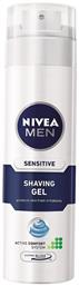 Nivea Men Sensitive Active Comfort System Gel Ξυρίσματος για Ευαίσθητες Επιδερμίδες 200ml