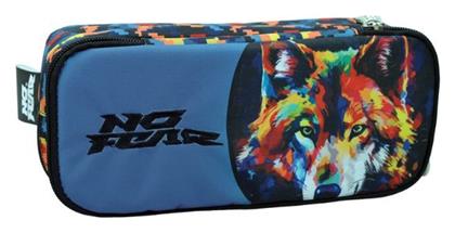 No Fear Wolf Κασετίνα Βαρελάκι Μπλε