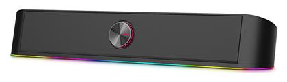 NOD Airglow Soundbar 2.0 με Ισχύ 6W σε Μαύρο Χρώμα