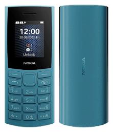 Nokia 105 4G (2023) Dual SIM Κινητό με Κουμπιά (Ελληνικό Μενού) Μπλε