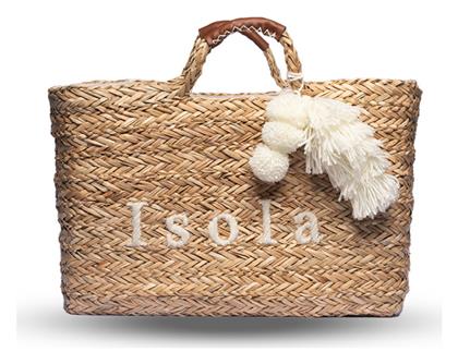 Nolah Isola Ψάθινη Τσάντα Θαλάσσης Μπεζ