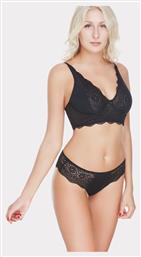 Norddiva Lingerie Δαντελένιο Σετ Εσωρούχων Bralette με Brazil Μαύρο