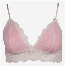 Norddiva Lingerie Δαντελένιο Σετ Εσωρούχων Bralette με Brazil Ροζ Norddiva