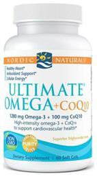 Nordic Naturals Ultimate Omega 1280mg & CoQ10 100mg Ιχθυέλαιο 60 μαλακές κάψουλες