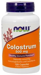 Now Foods Colostrum Συμπλήρωμα για την Ενίσχυση του Ανοσοποιητικού 500mg 120 φυτικές κάψουλες