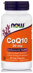 Now Foods CoQ10 χωρίς Γλουτένη 30mg 60 φυτικές κάψουλες από το Pharm24