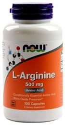 Now Foods L-Arginine 500mg 100 κάψουλες