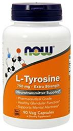 Now Foods L-Tyrosine 750mg 90 κάψουλες