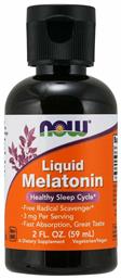 Now Foods Melatonin 3 mg Liquid Συμπλήρωμα για τον Ύπνο 59ml